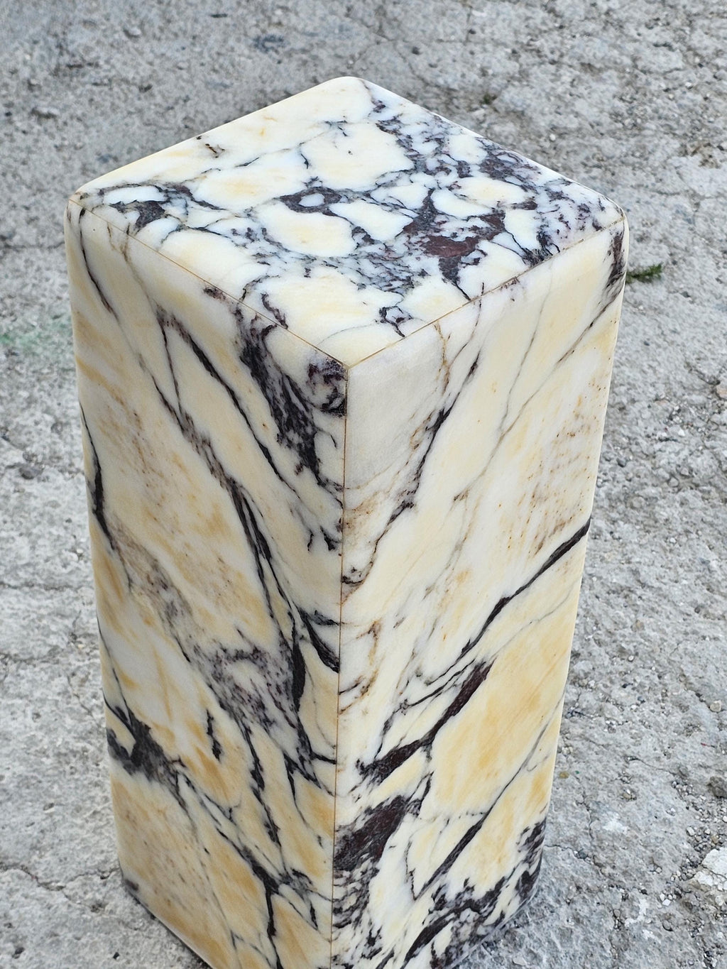 Calacatta Viola Marble Cube Table-End Table-Side Table