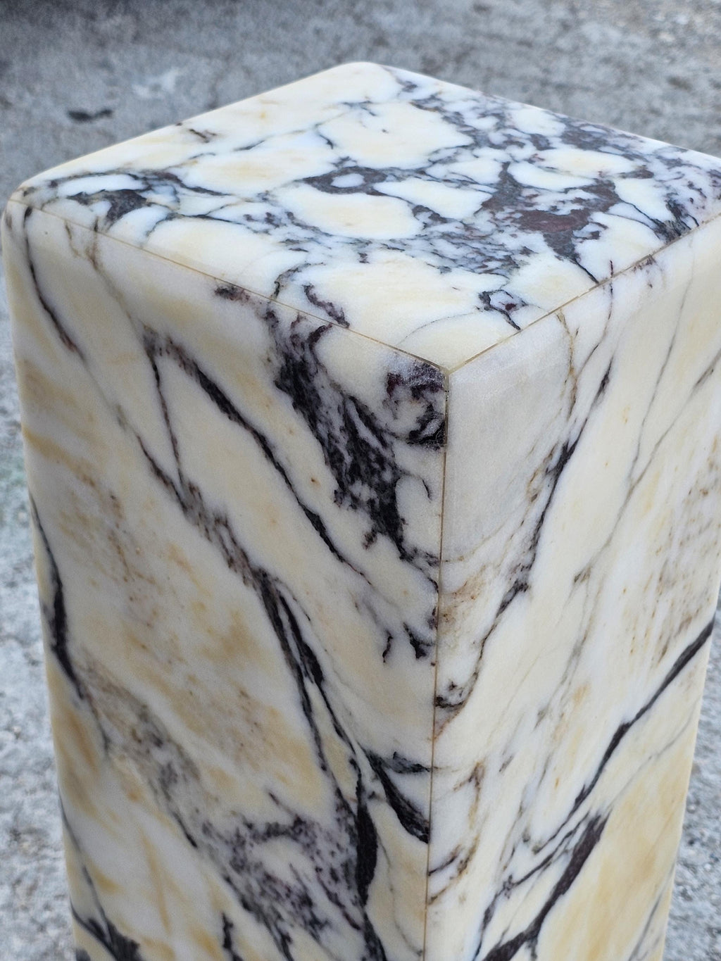 Calacatta Viola Marble Cube Table-End Table-Side Table