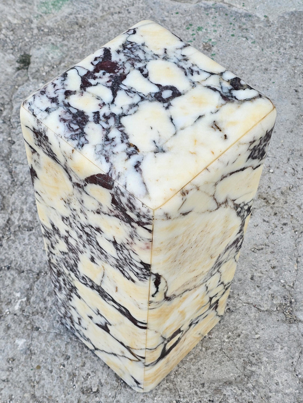 Calacatta Viola Marble Cube Table-End Table-Side Table