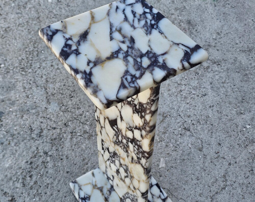 Calacatta Viola Marble End Table-Side Table-Home Decoration