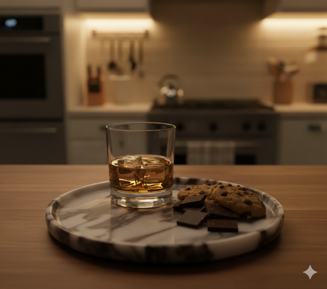 Calacatta Viola Marble Tray Decorative Natural Stone