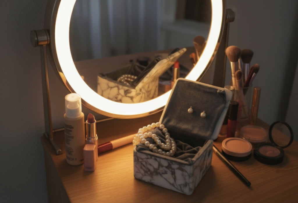 Calacatta Viola Marble Jewelry Box - Real Marble -